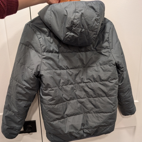 PATAGONIA Youth Puffer Reversible Sherpa Zip up coat size XL 14 - Picture 4 of 12